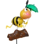 Фигура на спице «Пчёлка с зонтиком» 60 см (фигура 14*8 см), микс