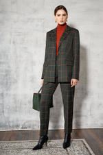 1774 Жакет женский (хаки клетка)