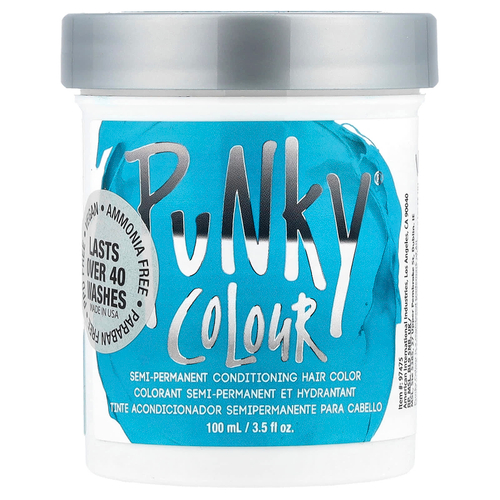 Punky Colour, полуперманентная краска-кондиционер для волос, бирюзовый, 100 мл (3,5 жидк. унции)
