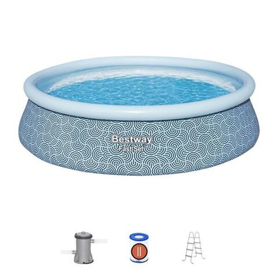 Бассейн надувной Pool Set 457*107 см + 2 аксессуара Bestway (57372)