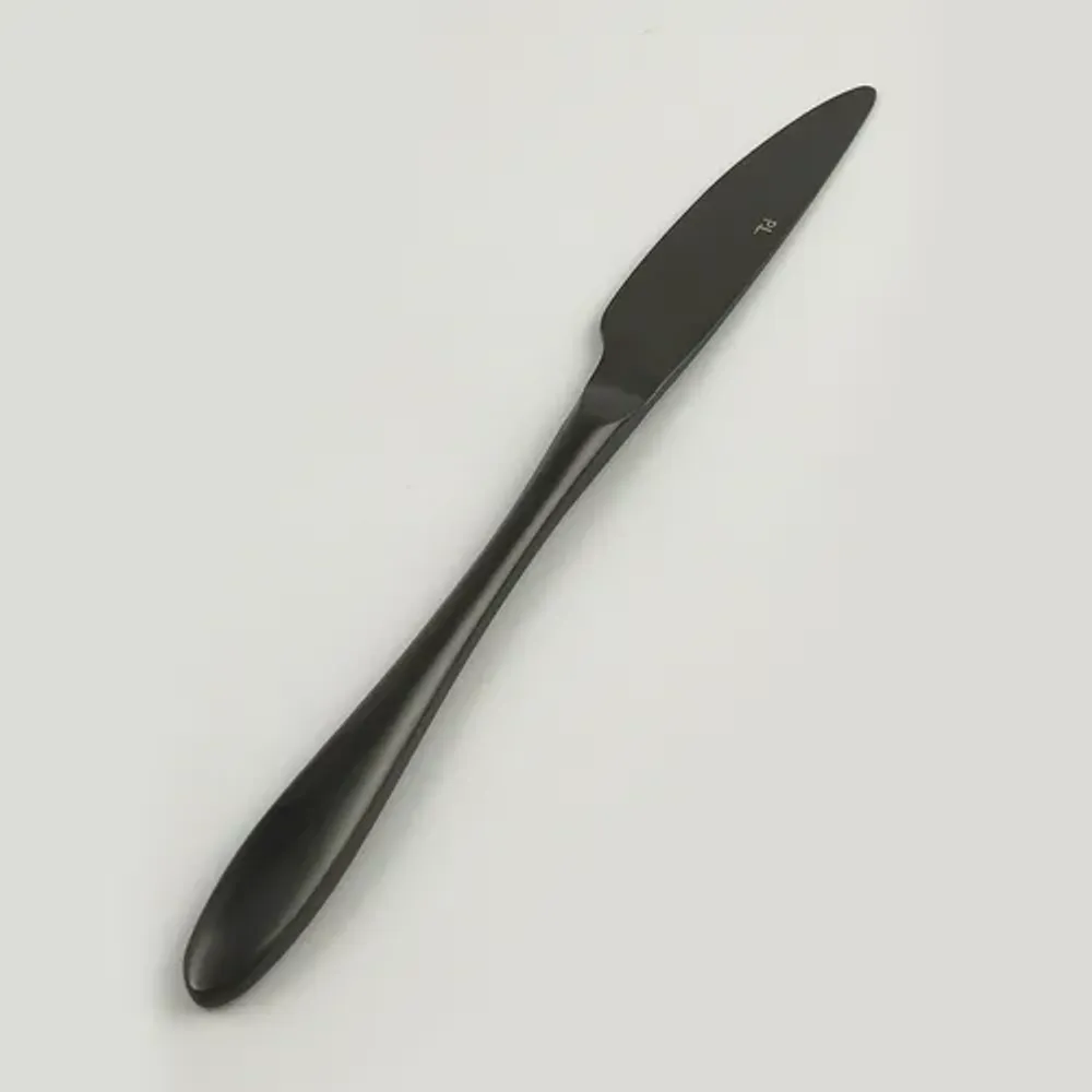 Нож столовый 23,5 см матовый черный цвет PVD Alessi-Black P.L. [12]