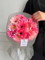 Букет из гербер в розовом оттенке 15 шт