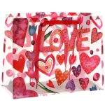 Пакет подарочный «Радость - Любовь» 27*21*11 см