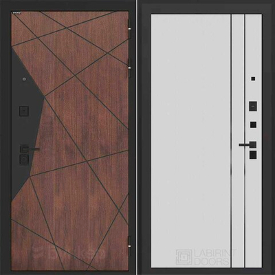 Входная дверь Бункер БН-14 - 10 Белый софт рельеф