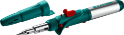 KRAFTOOL SolderGas, 120 K, 30 - 120 Вт, 1300°С, горелка, фен, пьезоподжиг, набор 10 в 1, газовый паяльник (55503-H10)