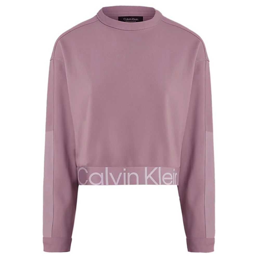 Женская Кофта теннисная Calvin Klein PW Pullover - gray rose