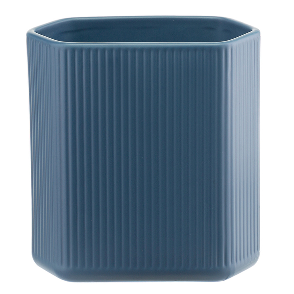 Ваза 20см Tkano Edge темно-синяя