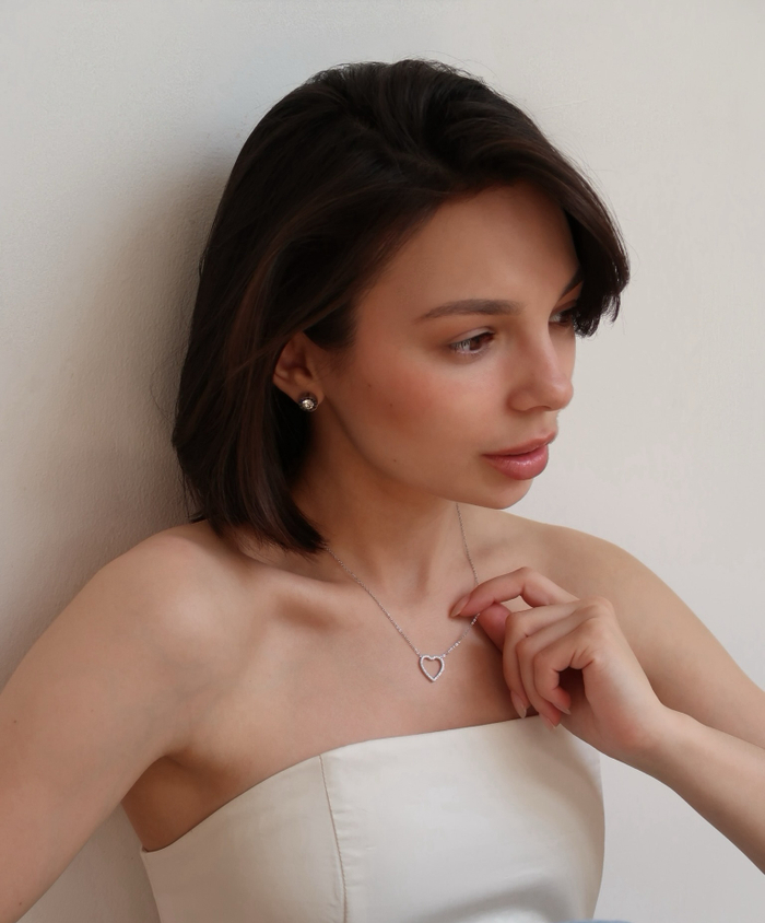 Цепочка LOVE в цвете серебро