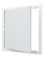 Люк ревизионный Л фланец 346х346 нажимной 368х368 пластик EVECS