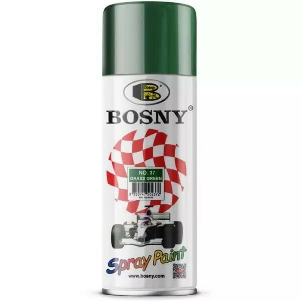 Краска аэрозольная Bosny №37 зеленая трава 400мл(300г)