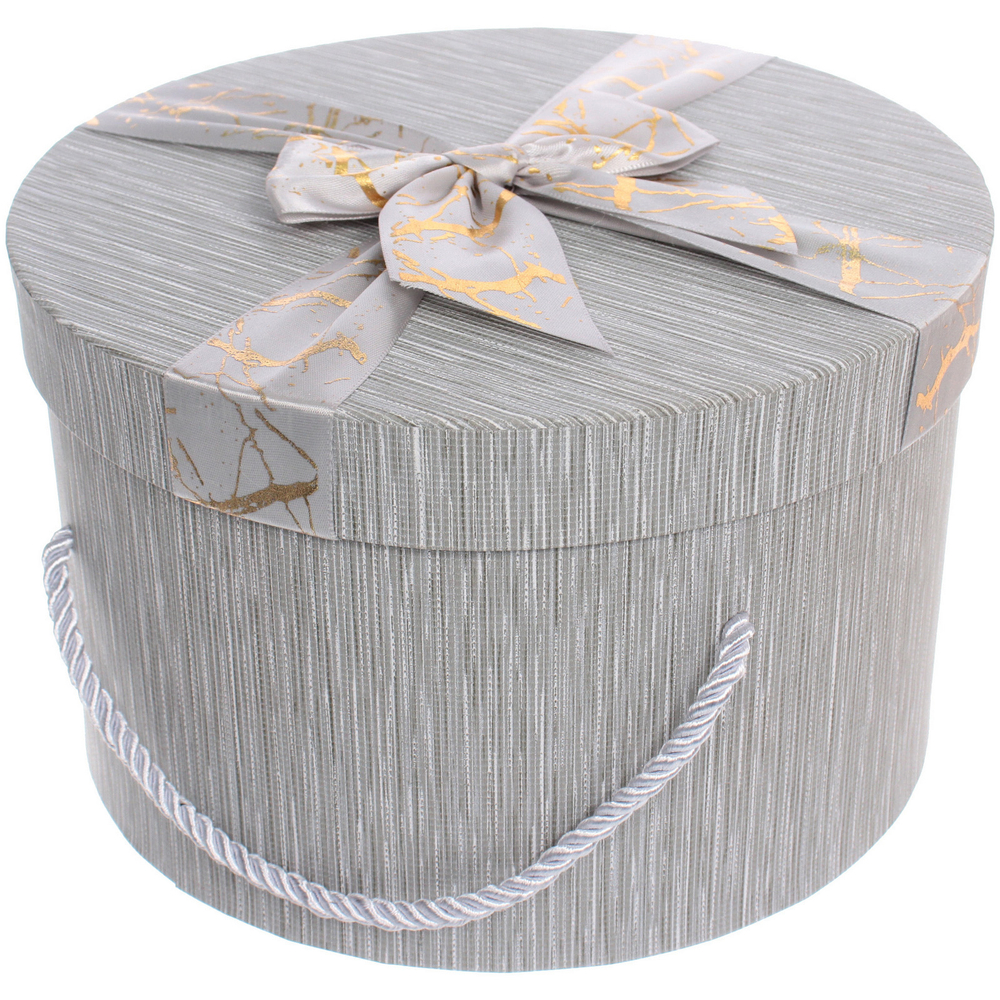 Коробка подарочная «Теплые чувства» 22*22*13,5 см, серый