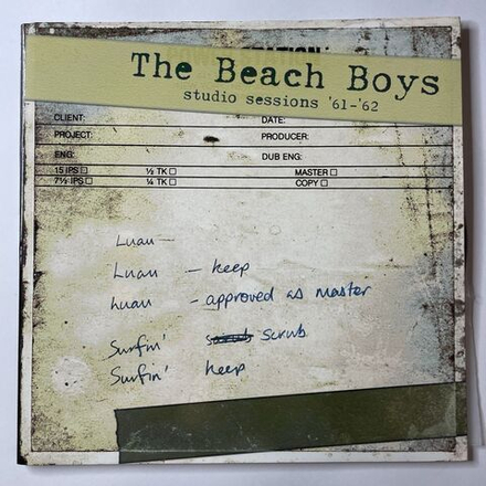 Винтажная виниловая пластинка LP The Beach Boys Studio Sessions 61 62 (Italy 2000)