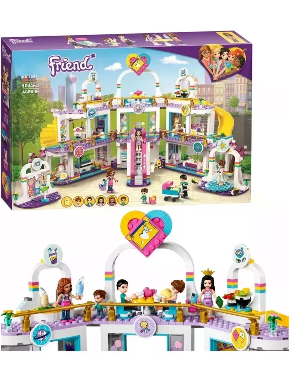 Конструктор Френдс Торговый центр Хартлейк Сити 1044 детали