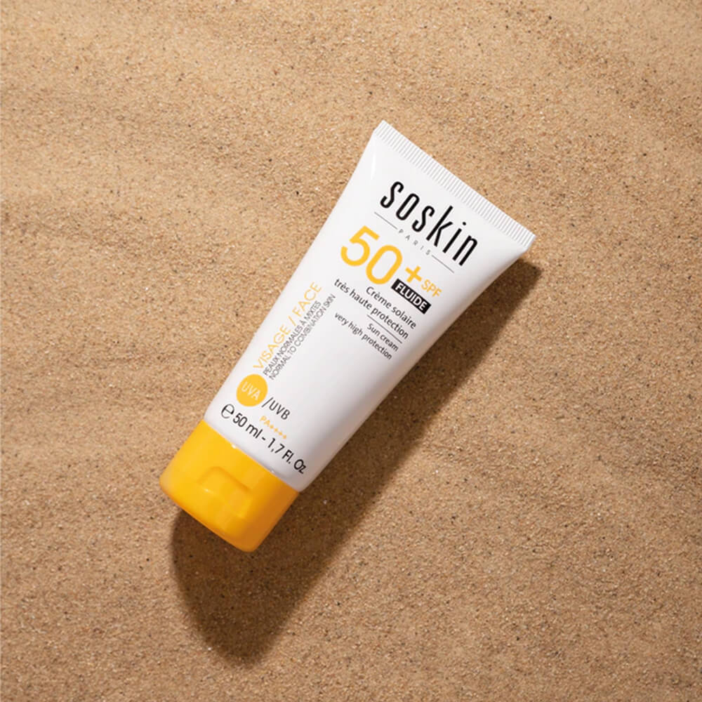 SOSKIN PF50+ LOW-TOX® SUNSCREEN CREAM VERY HIGH PROTECTION FLUID