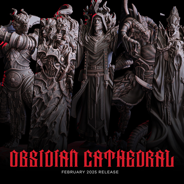 Обсидановый собор Obsidian Cathedral 32мм Миниатюры