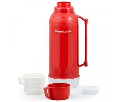 Термос со стеклянной колбой 2л Венеция Master House красный