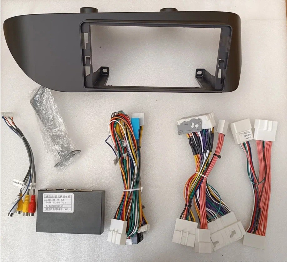 Магнитола для Lexus ES250 2012-2015 (цветной экран) - Kuberg монитор 12.3" в стиле MERCEDES на Android 11, CarPlay, 4G SIM-слот