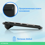 Клавиатура Oklick K614W черный