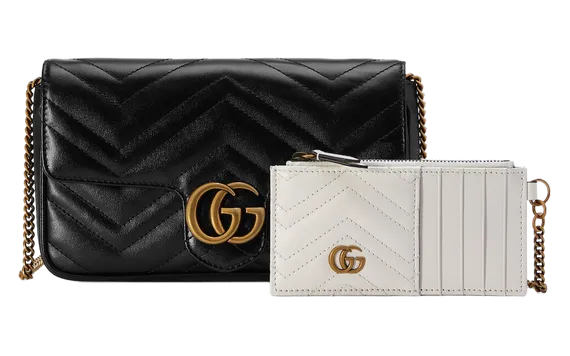 Мини-сумка Gucci GG Marmont черный