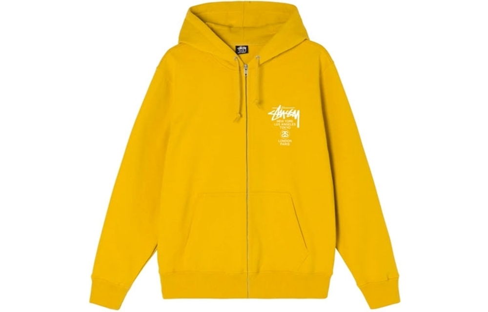 Худи Stussy World Tour Zip Hoodie, 3973713