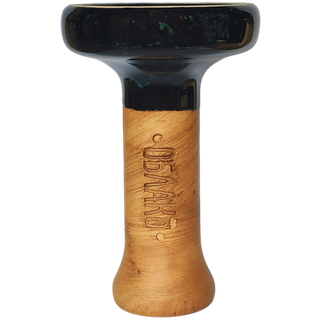 Чаша Облако Black Glaze - Черно-зеленый Мрамор