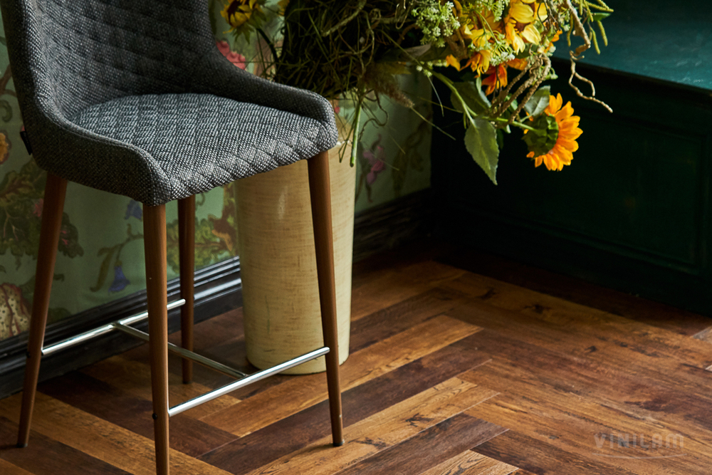 Виниловый ламинат VINILAM PARQUET Herringbone GD11155 Паркет Парижский Glue