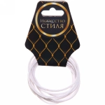 Резинки для волос 10шт «Стиль в деталях», тонкие, цвет белый, d-4,5см