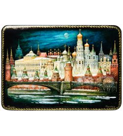 ШК-19/27 Шкатулка в технике декупаж «Москва» (15х11х3,5)