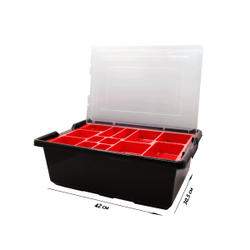 Контейнер черный с крышкой и лотком EV3 45498-1 (420х310х165 см)