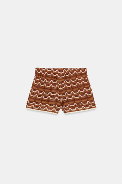 ZARA ШОРТЫ КРОШЕ, ТЕРРАКОТОВЫЙ