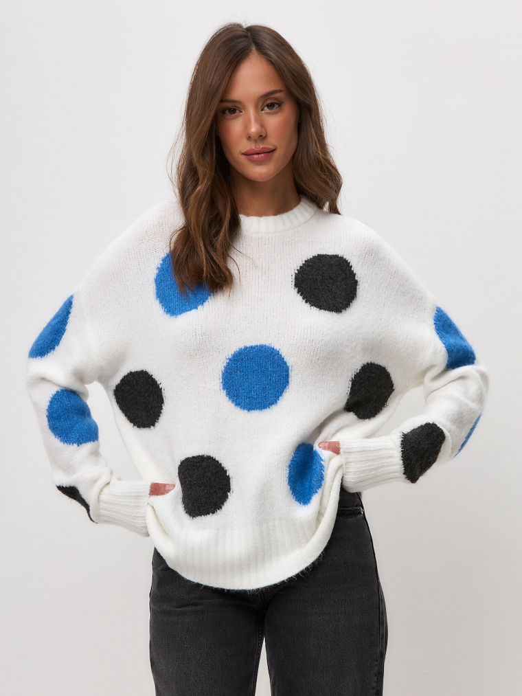 Свитер в горох