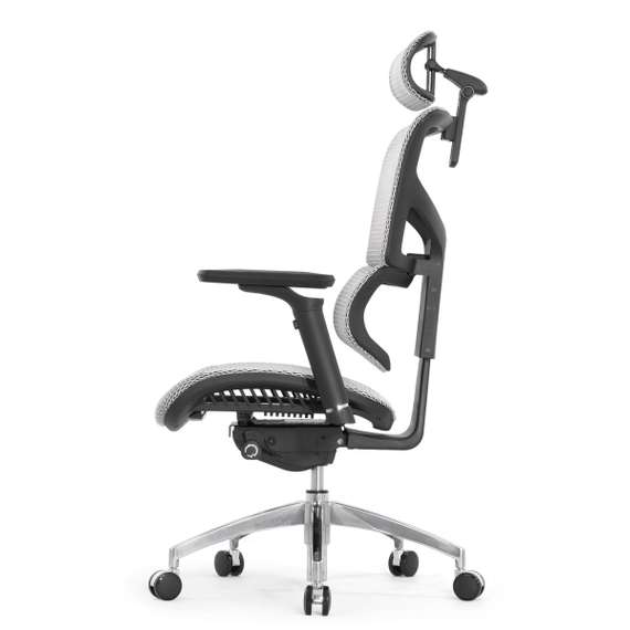 Кресло EXPERT 2 SAIL-ART SAS-MF01 T-06 White (подлокотник 6D(360), подголовник 5D, Сетка белая)