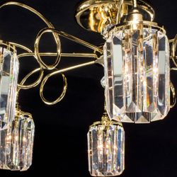 Citilux Синди CL330182 Люстра хрустальная Золото