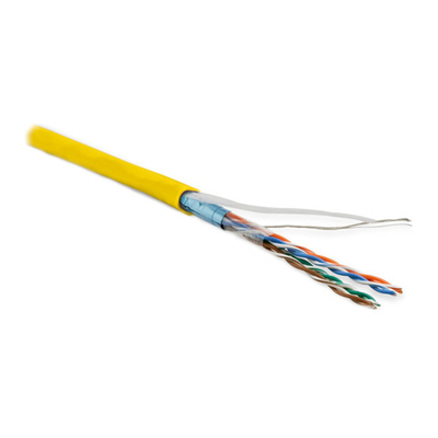 FUTP4-C5E-P26-IN-LSZH-YL-100 F/UTP кат.5е, 4 пары, 0,48 LSZH нг(А)-HF кабель витая пара Hyperline