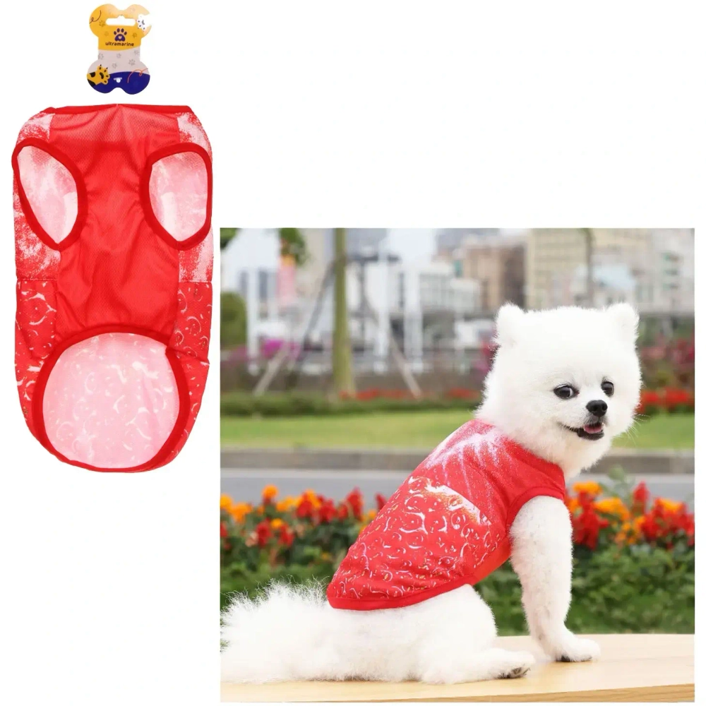 Майка для собаки «Тропикана-Яркая Клубничка» размер L (22*32*20см) Ultramarine