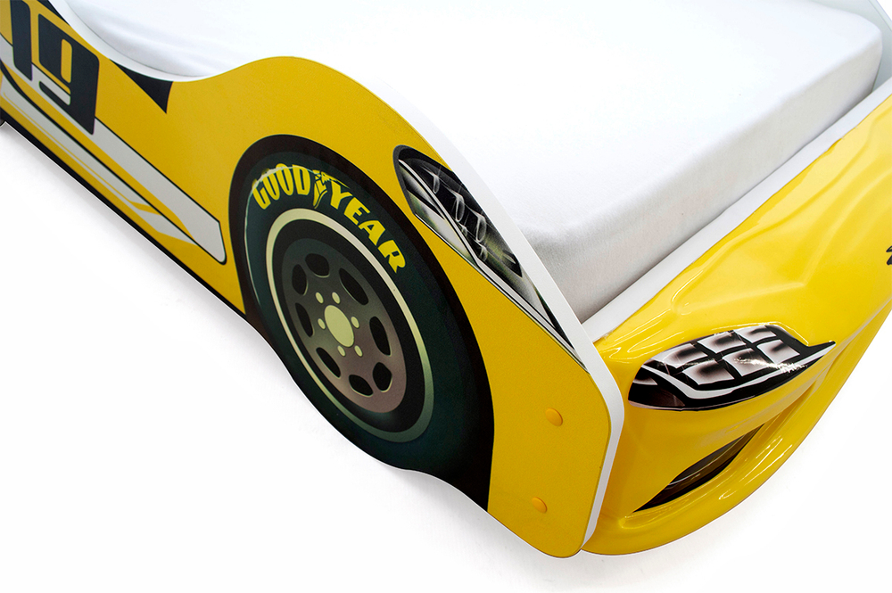 Кровать-машина Бельмарко Супра желтая