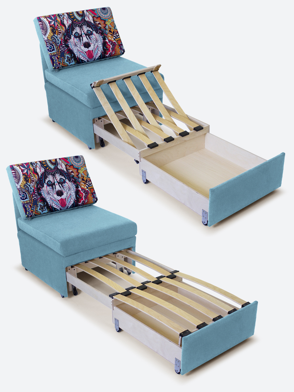 Кресло-кровать "Миник", купон Хаски