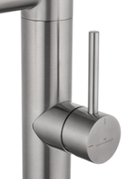 Смеситель для кухни с гибким изливом и подключением фильтра WONZON & WOGHAND, Брашированный никель (WW-88458007-BN)