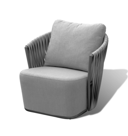 "Флоренция" кресло из искусственного ротанга, цвет графит