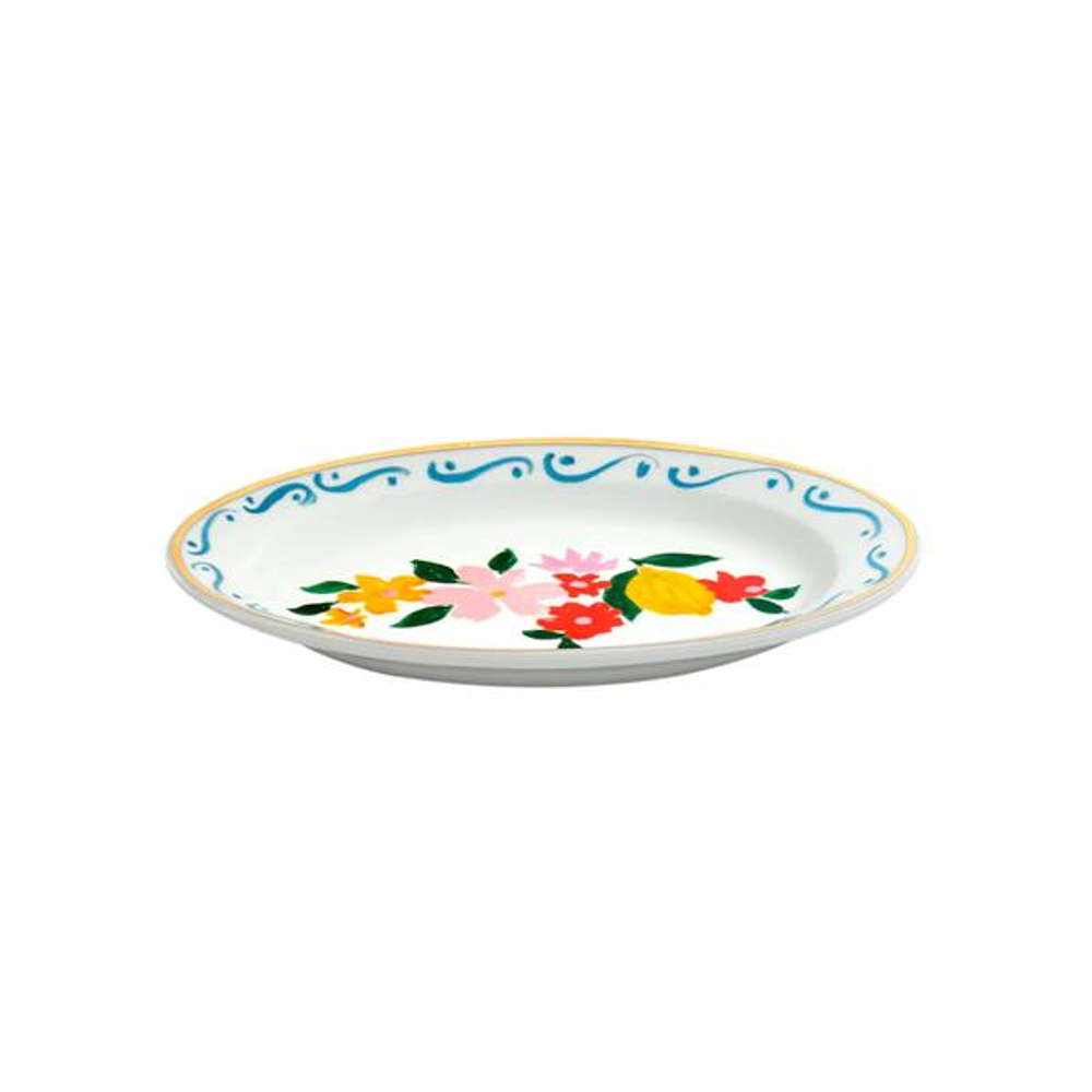 Блюдо овальное Fiori e limoni, 19,5x13 см, Con Amore