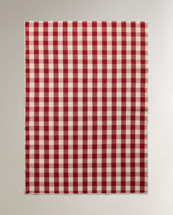 ZARA HOME КУХОННОЕ ПОЛОТЕНЦЕ В КЛЕТКУ (НАБОР ИЗ 2 ШТ.),