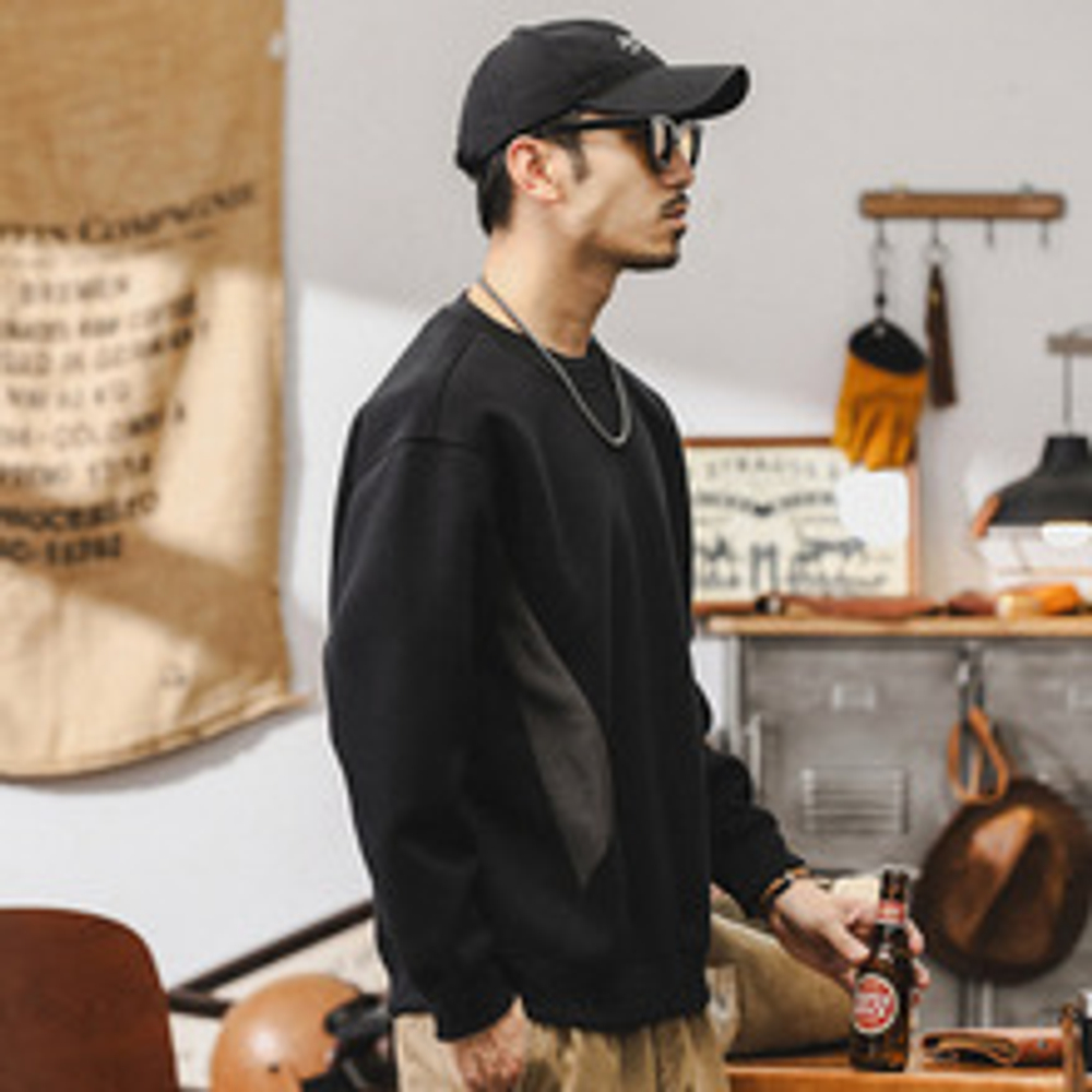 Толстовка с боковыми вставками, мужской осенний стиль от бренда Jerrueno