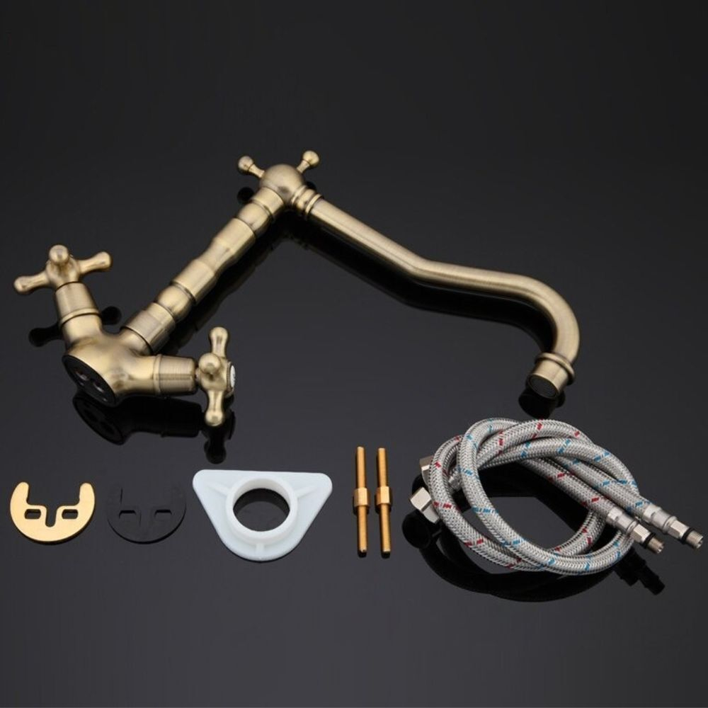 Смеситель для кухни, Gappo, с кран-буксой, бронз, G4063-4