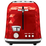 Тостер DELONGHI CTJ2103.R, 900 Вт, 2 тоста, разморозка, подогрев, решетка для булочек