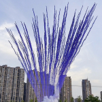 БСП3210012 Дневная веерная профессиональная батарея салютов "PIROFF Fireworks" (1,25" х 100 залпов)