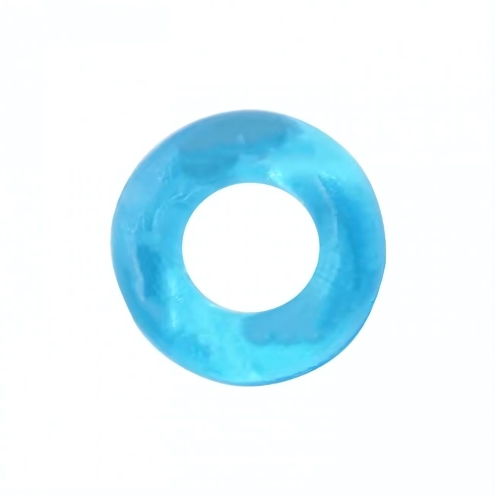 Эрекционное кольцо без рельефа №4 ROSYLAND (голубой) (Цвет: голубой)