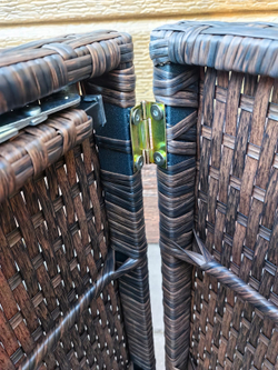 Шезлонг складной из искусственного ротанга Ливерпуль цвет Шоколад