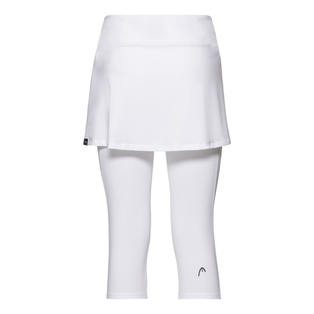 Женская теннисная юбка HEAD Club Scapri Women - White, Silver