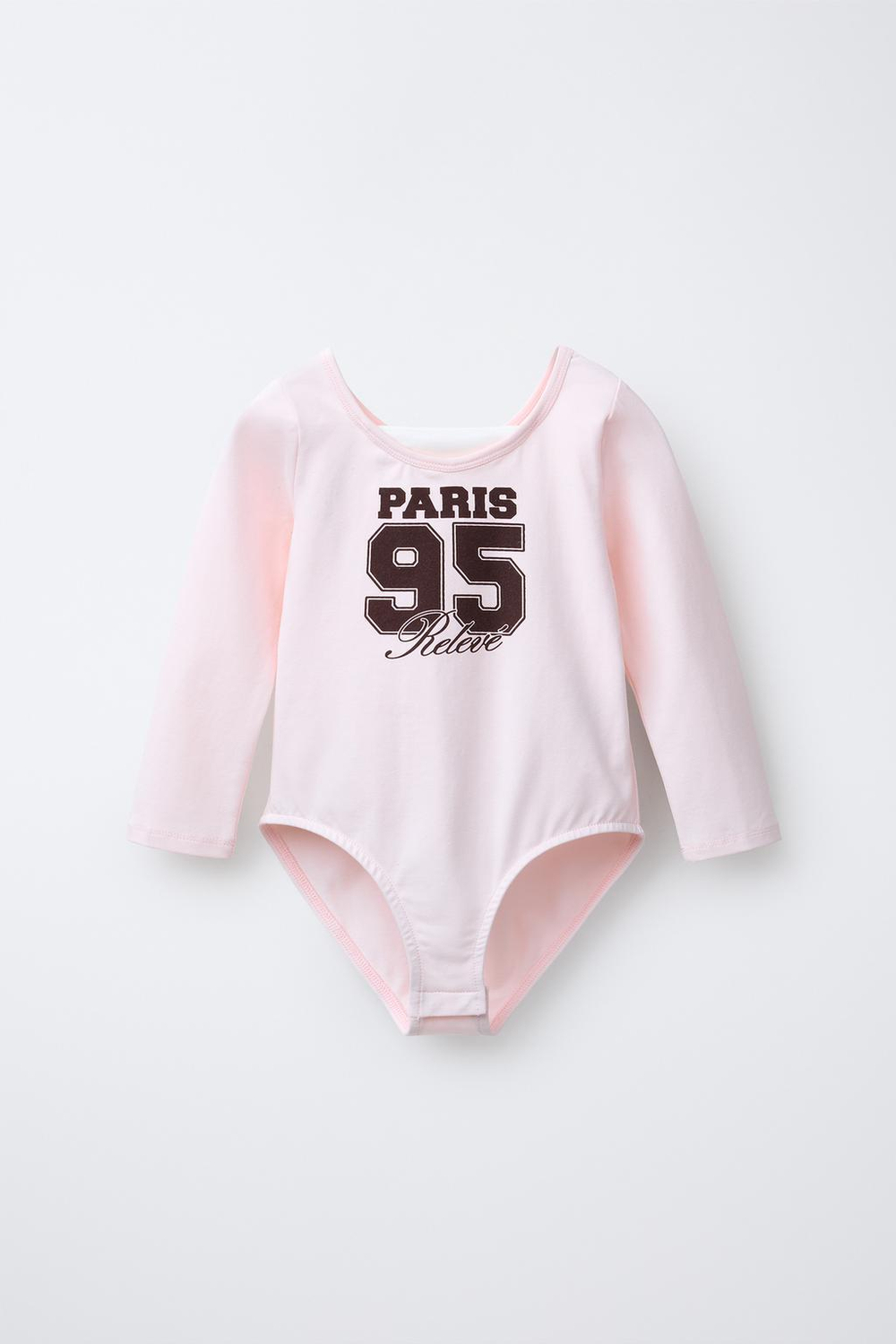 ZARA БОДИ С ДВОЙНЫМ НОМЕРОМ, РОЗОВЫЙ