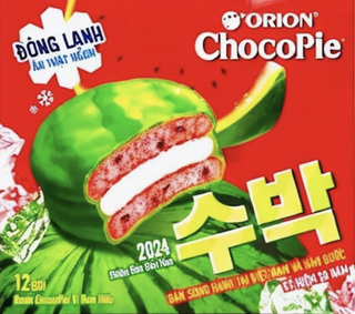 Печенье Choco Pie Арбуз